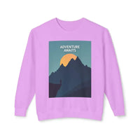 Adventure Awaits Unisex Mountain Graphic Crewneck Sweatshirt - Ocean State Styles
