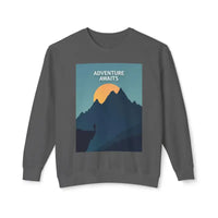 Adventure Awaits Unisex Mountain Graphic Crewneck Sweatshirt - Ocean State Styles