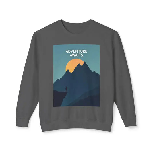 Adventure Awaits Unisex Mountain Graphic Crewneck Sweatshirt - Ocean State Styles