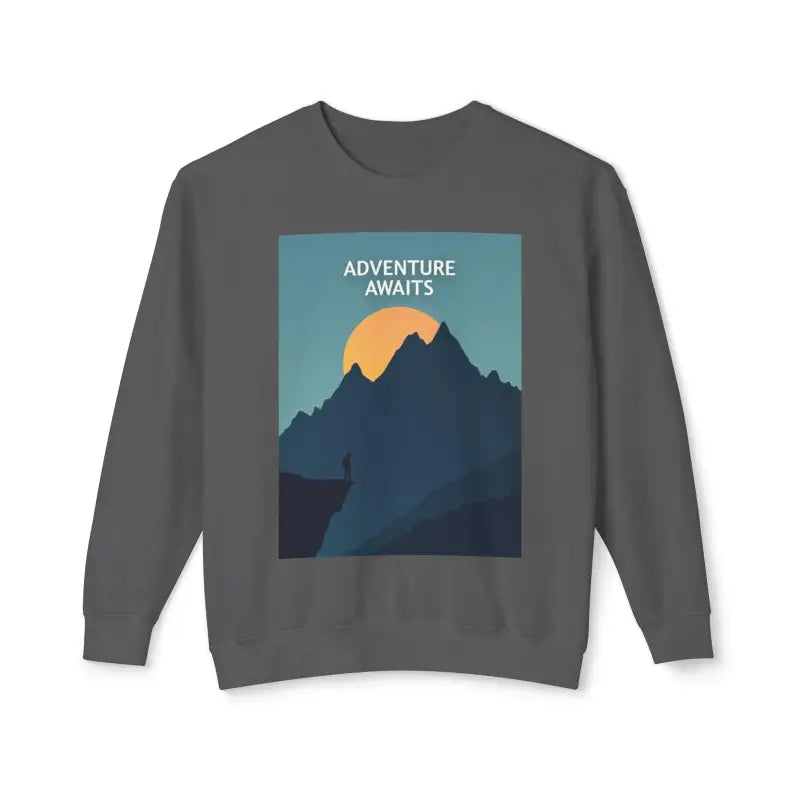 Adventure Awaits Unisex Mountain Graphic Crewneck Sweatshirt - Ocean State Styles