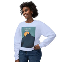 Adventure Awaits Unisex Mountain Graphic Crewneck Sweatshirt - Ocean State Styles