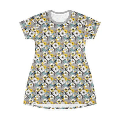 Floral print t-shirt dress featured in All Over Print Floral Summer T Shirt Dress