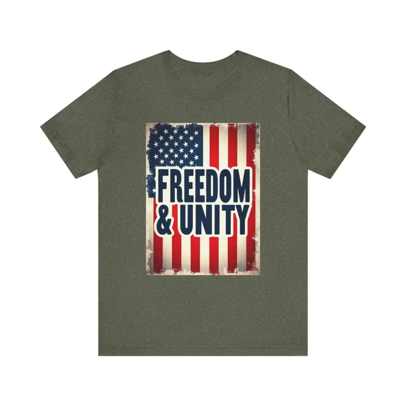 American Flag Freedom and Unity Unisex Tee for All - Ocean State Styles