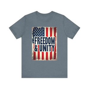 American Flag Freedom and Unity Unisex Tee for All - Ocean State Styles