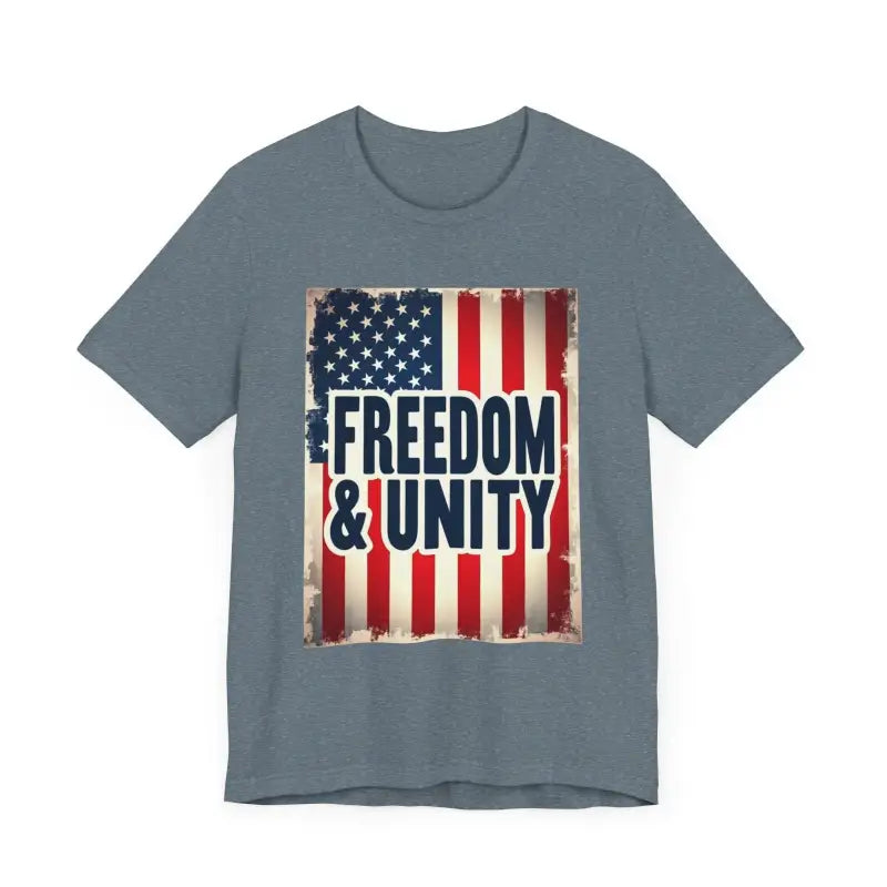 American Flag Freedom and Unity Unisex Tee for All - Ocean State Styles