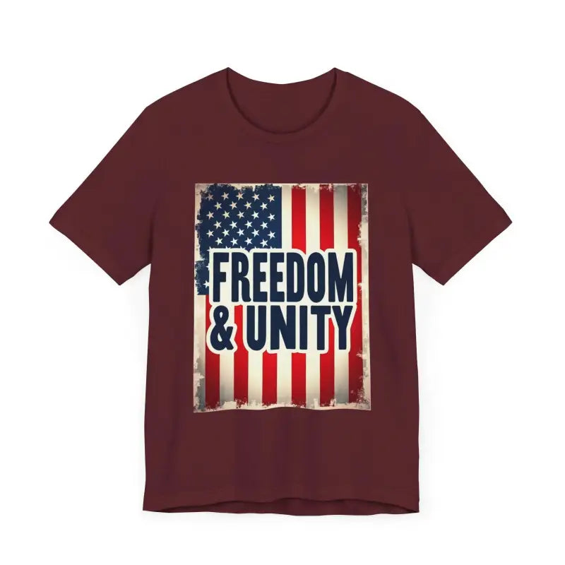 American Flag Freedom and Unity Unisex Tee for All - Ocean State Styles