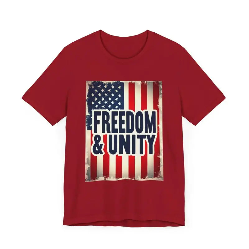 American Flag Freedom and Unity Unisex Tee for All - Ocean State Styles