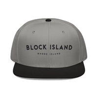 Assorted Color Block Island Embroidered Snapback Caps - Ocean State Styles