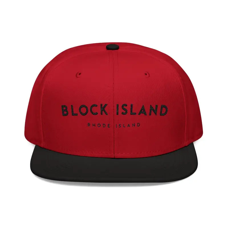 Assorted Color Block Island Embroidered Snapback Caps - Ocean State Styles