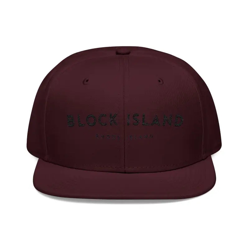 Assorted Color Block Island Embroidered Snapback Caps - Ocean State Styles