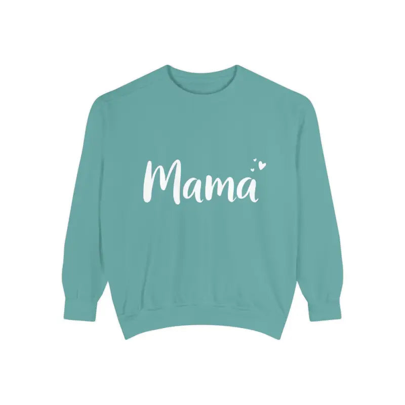Teal Mama sweatshirt from Assorted Mama Sweatshirts in Teal Green and Pink collection