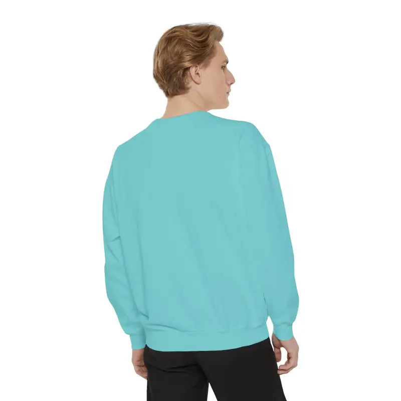 Aqua crewneck sweatshirt from Assorted Mama Sweatshirts in Teal Green and Pink collection