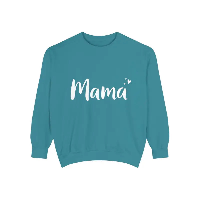 Teal Mama sweatshirt from Assorted Mama Sweatshirts collection in Teal Green and Pink