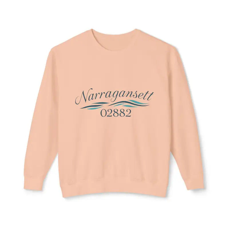 Assorted Unisex Lightweight Crewneck Sweatshirts in Peach Yellow Narragansett and Light Blue - Ocean State Styles