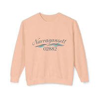 Assorted Unisex Lightweight Crewneck Sweatshirts in Peach Yellow Narragansett and Light Blue - Ocean State Styles