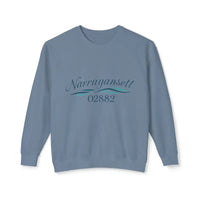 Assorted Unisex Lightweight Crewneck Sweatshirts in Peach Yellow Narragansett and Light Blue - Ocean State Styles