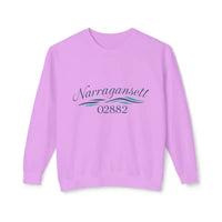 Assorted Unisex Lightweight Crewneck Sweatshirts in Peach Yellow Narragansett and Light Blue - Ocean State Styles