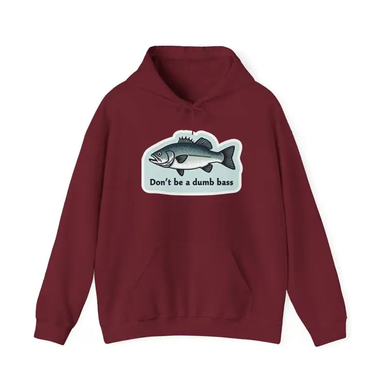 Bass Fishing Hoodie with Fish Graphic for Anglers - Ocean State Styles