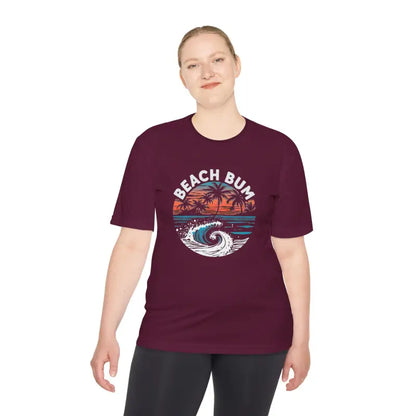 Beach Bum Unisex Moisture Wicking Tee for Summer Fun - Ocean State Styles