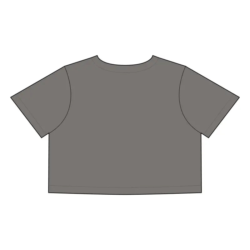 Beach Graphic Crop Tops for Women in Gray and White with Sundays at the Beach Design - Ocean State Styles
