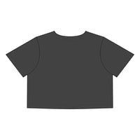 Beach Graphic Crop Tops for Women in Gray and White with Sundays at the Beach Design - Ocean State Styles