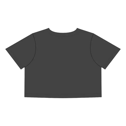 Gray cropped t-shirt from Beach Graphic Crop Tops collection in Gray and White
