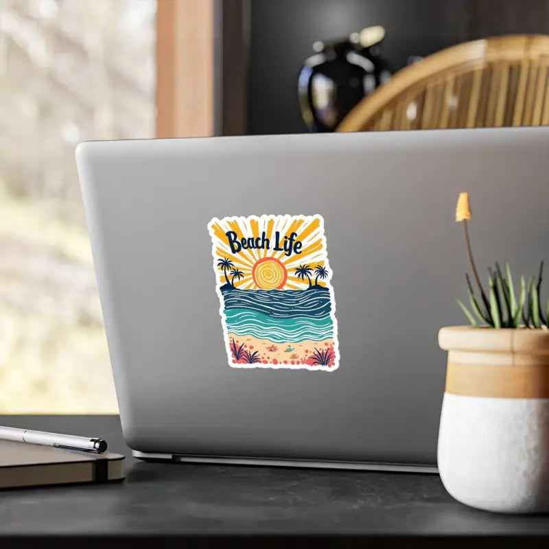 Beach Life Sticker Coastal Adventure Vinyl Decal - Ocean State Styles