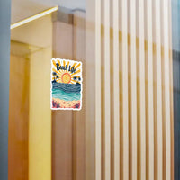 Beach Life Sticker Coastal Adventure Vinyl Decal - Ocean State Styles