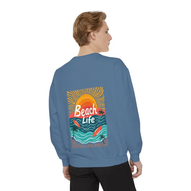 Beach Life Unisex Reverse Printed Sweatshirt for Comfort - Ocean State Styles