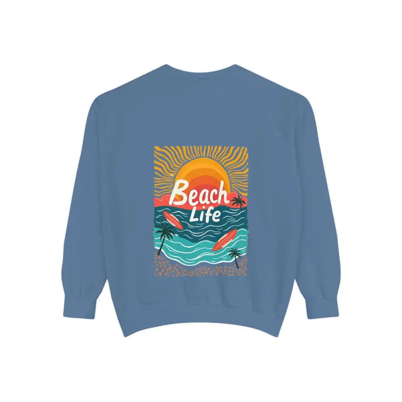 Beach Life Unisex Reverse Printed Sweatshirt for Comfort - Ocean State Styles
