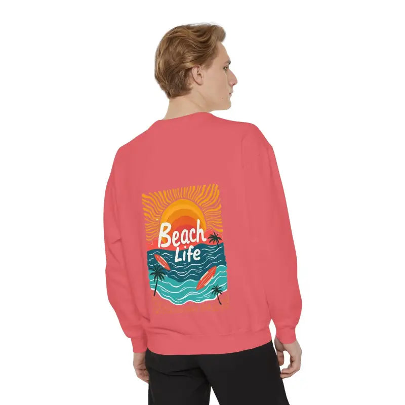 Beach Life Unisex Reverse Printed Sweatshirt for Comfort - Ocean State Styles