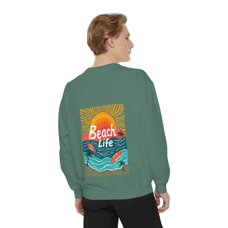 Beach Life Unisex Reverse Printed Sweatshirt for Comfort - Ocean State Styles