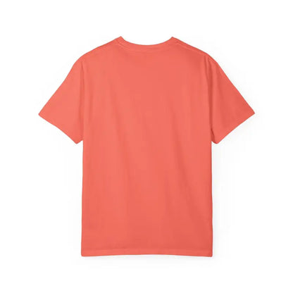 Coral-colored short-sleeve t-shirt from the Beach Life Unisex T-Shirt collection