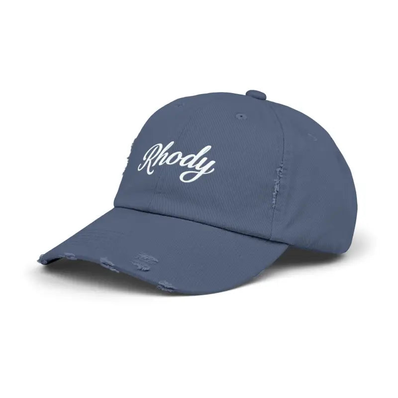 Beige Black And Blue Distressed Baseball Caps - Ocean State Styles
