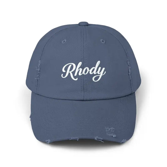 Beige Black And Blue Distressed Baseball Caps - Ocean State Styles