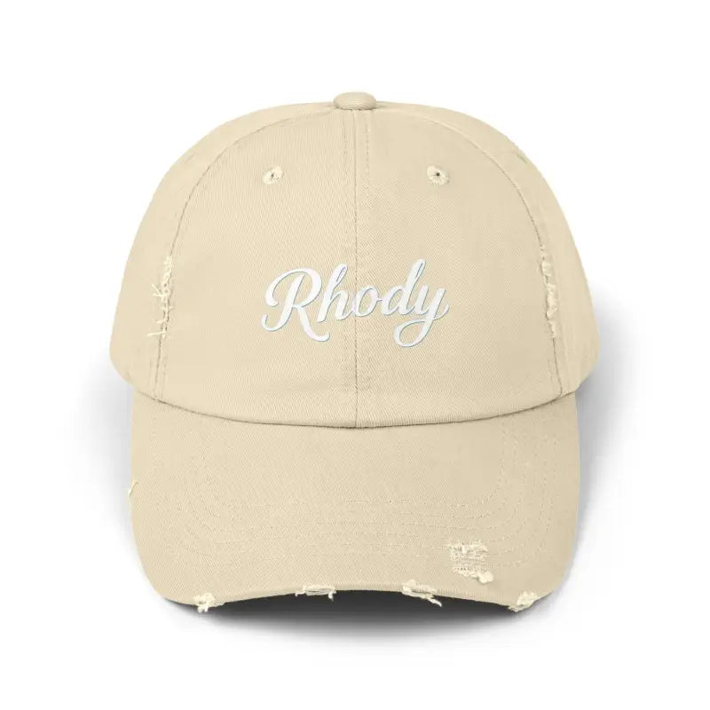 Beige Black And Blue Distressed Baseball Caps - Ocean State Styles