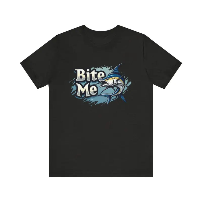 Bite Me Unisex Fish Graphic Tee Casual Style Fashion - Ocean State Styles