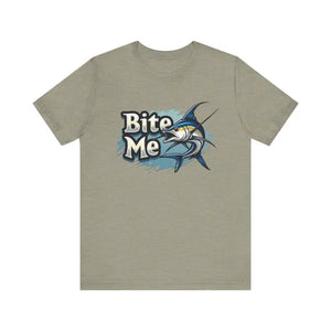 Bite Me Unisex Fish Graphic Tee Casual Style Fashion - Ocean State Styles