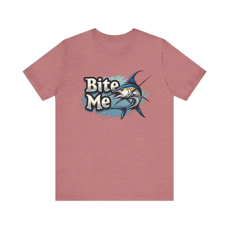 Bite Me Unisex Fish Graphic Tee Casual Style Fashion - Ocean State Styles