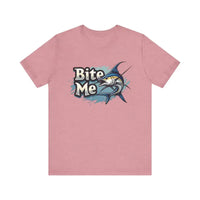 Bite Me Unisex Fish Graphic Tee Casual Style Fashion - Ocean State Styles