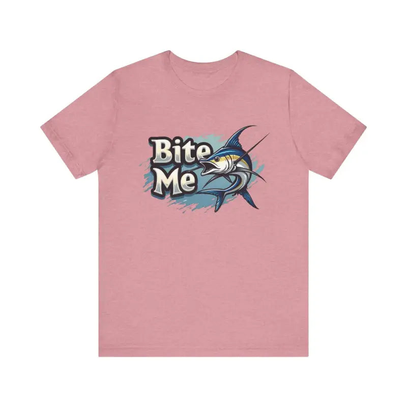 Bite Me Unisex Fish Graphic Tee Casual Style Fashion - Ocean State Styles