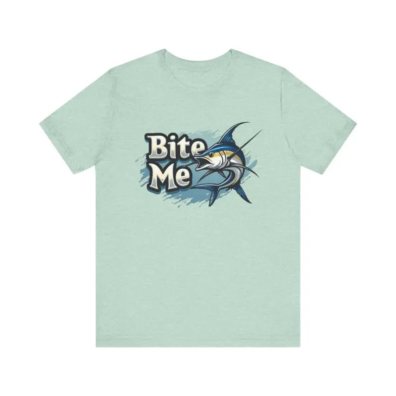 Bite Me Unisex Fish Graphic Tee Casual Style Fashion - Ocean State Styles