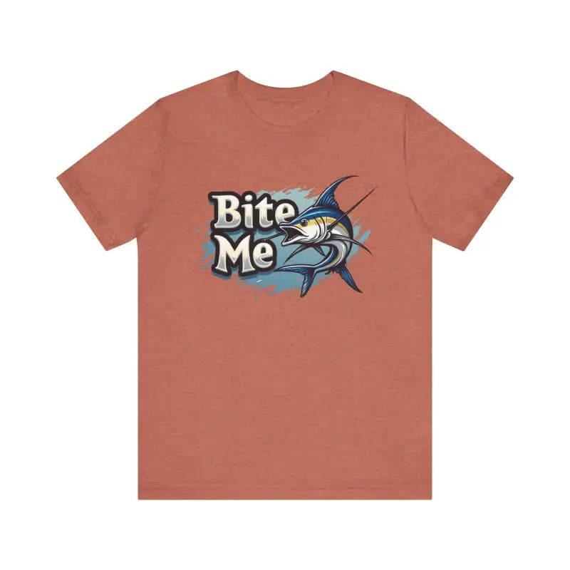 Bite Me Unisex Fish Graphic Tee Casual Style Fashion - Ocean State Styles