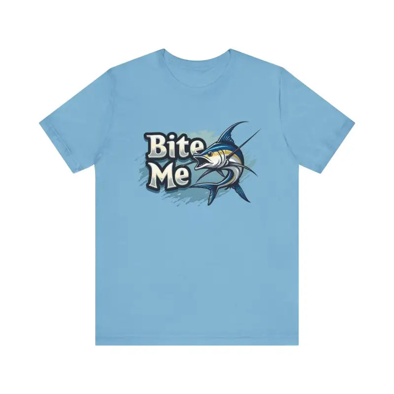 Bite Me Unisex Fish Graphic Tee Casual Style Fashion - Ocean State Styles