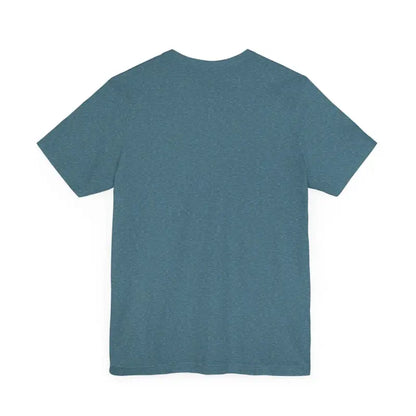 Blue-gray t-shirt featuring Bite Me Unisex Fish Graphic Tee design for casual wear