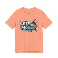 Bite Me Unisex Fish Graphic Tee Casual Style Fashion - Ocean State Styles