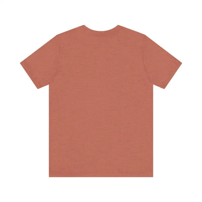 Plain terracotta t-shirt featuring Bite Me Unisex Fish Graphic Tee design