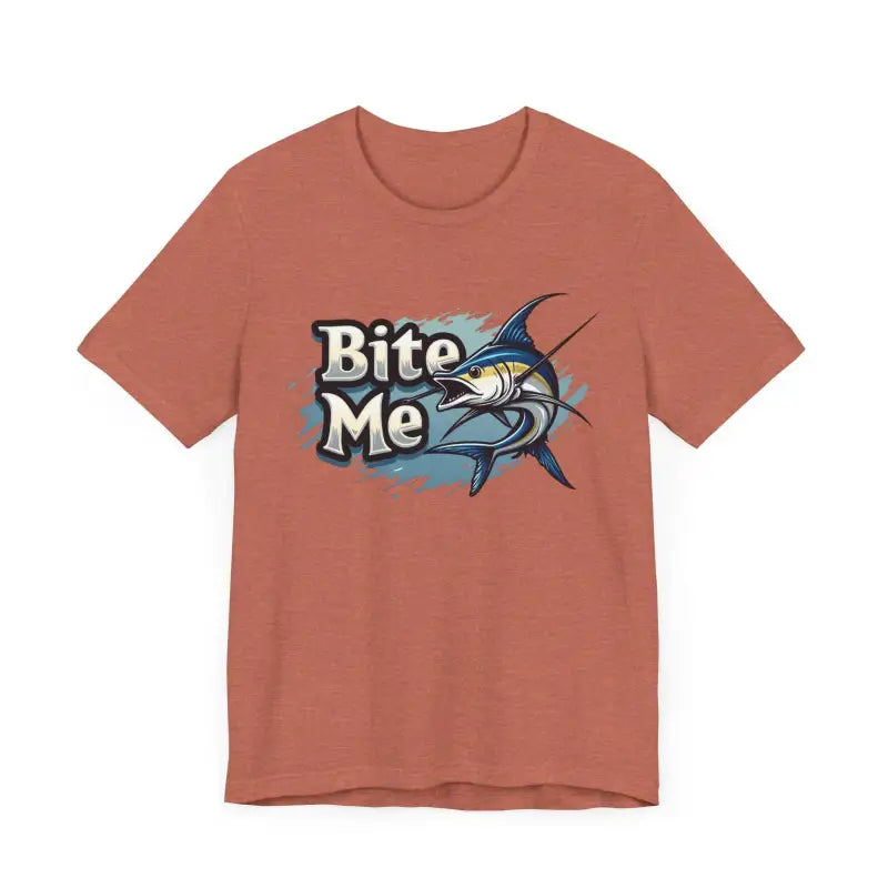 Bite Me Unisex Fish Graphic Tee Casual Style Fashion - Ocean State Styles