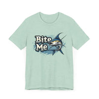 Bite Me Unisex Fish Graphic Tee Casual Style Fashion - Ocean State Styles