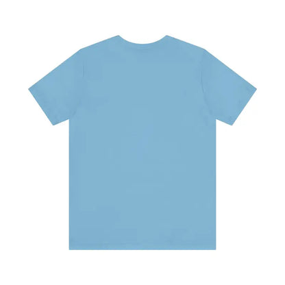 Light blue t-shirt featuring Bite Me unisex fish graphic design for casual wear